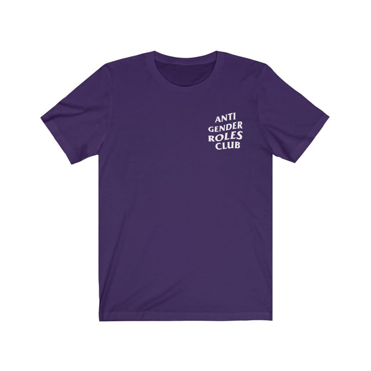 Anti Gender Roles Club Tee (Front Logo Only) - Self Sovereignty