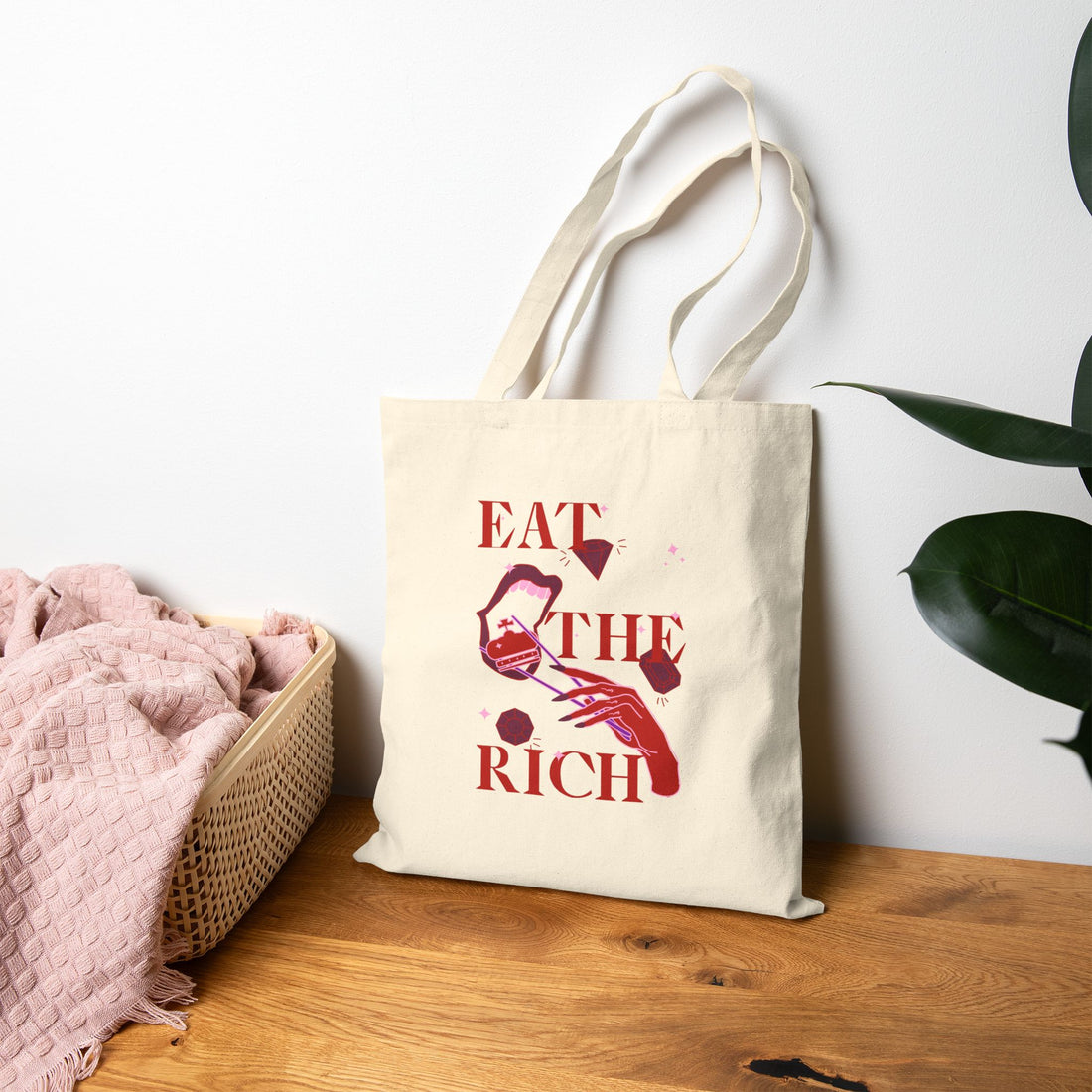 Eat The Rich — Canvas Tote Bag