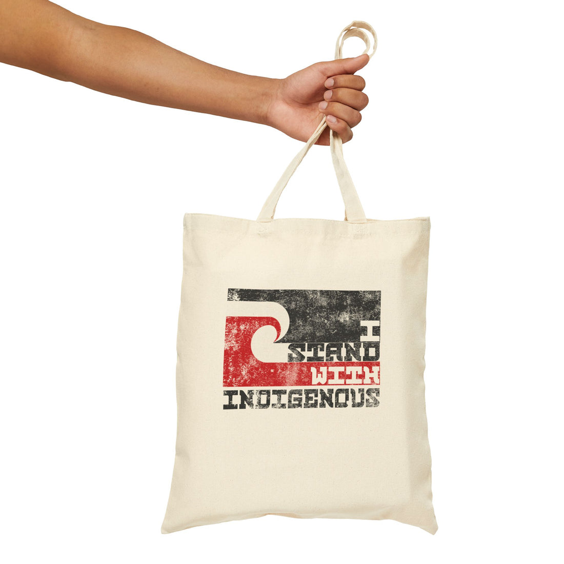 I Stand With Indigenous — Canvas Tote Bag
