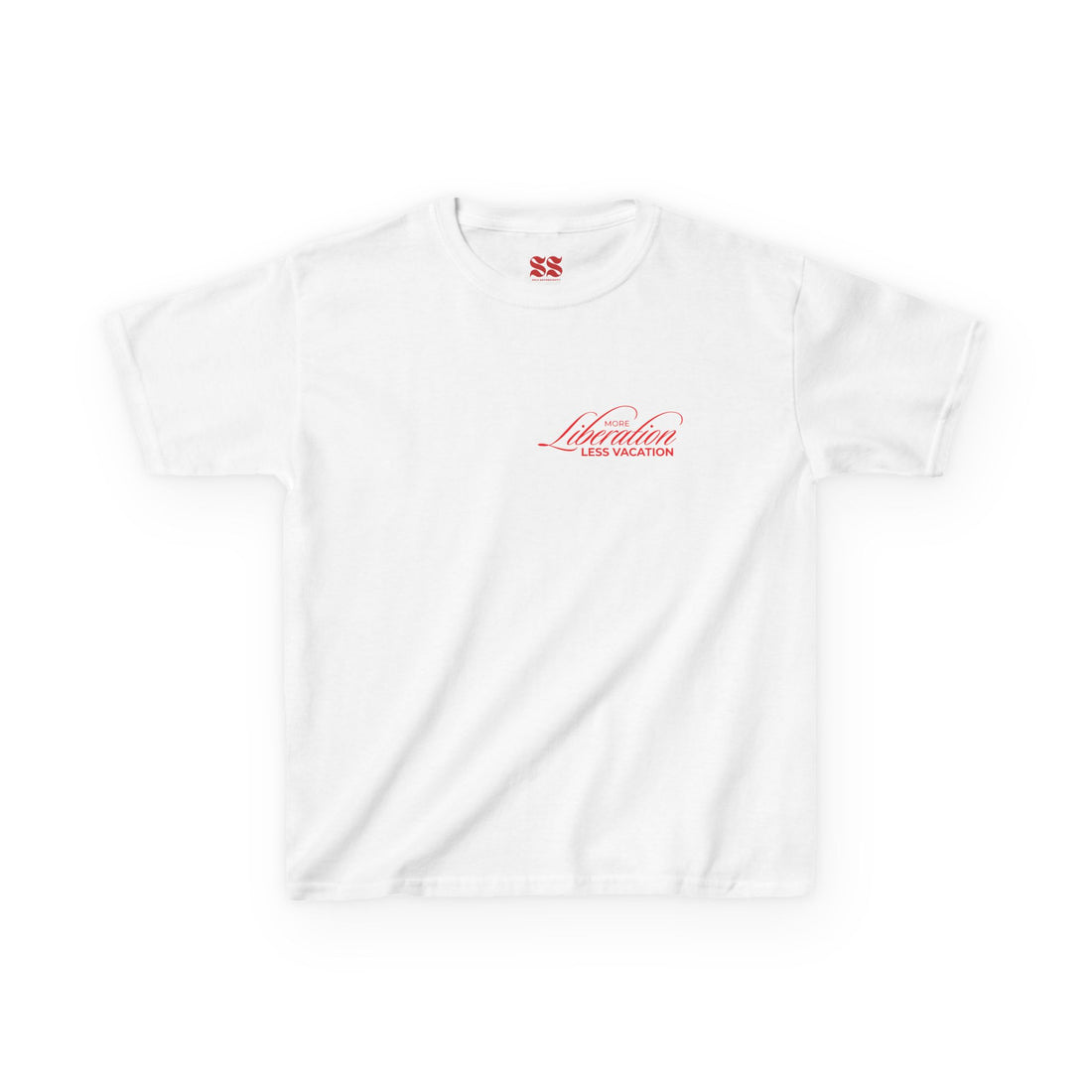 More Liberation, Less Vacation – Kids Graphic Tee