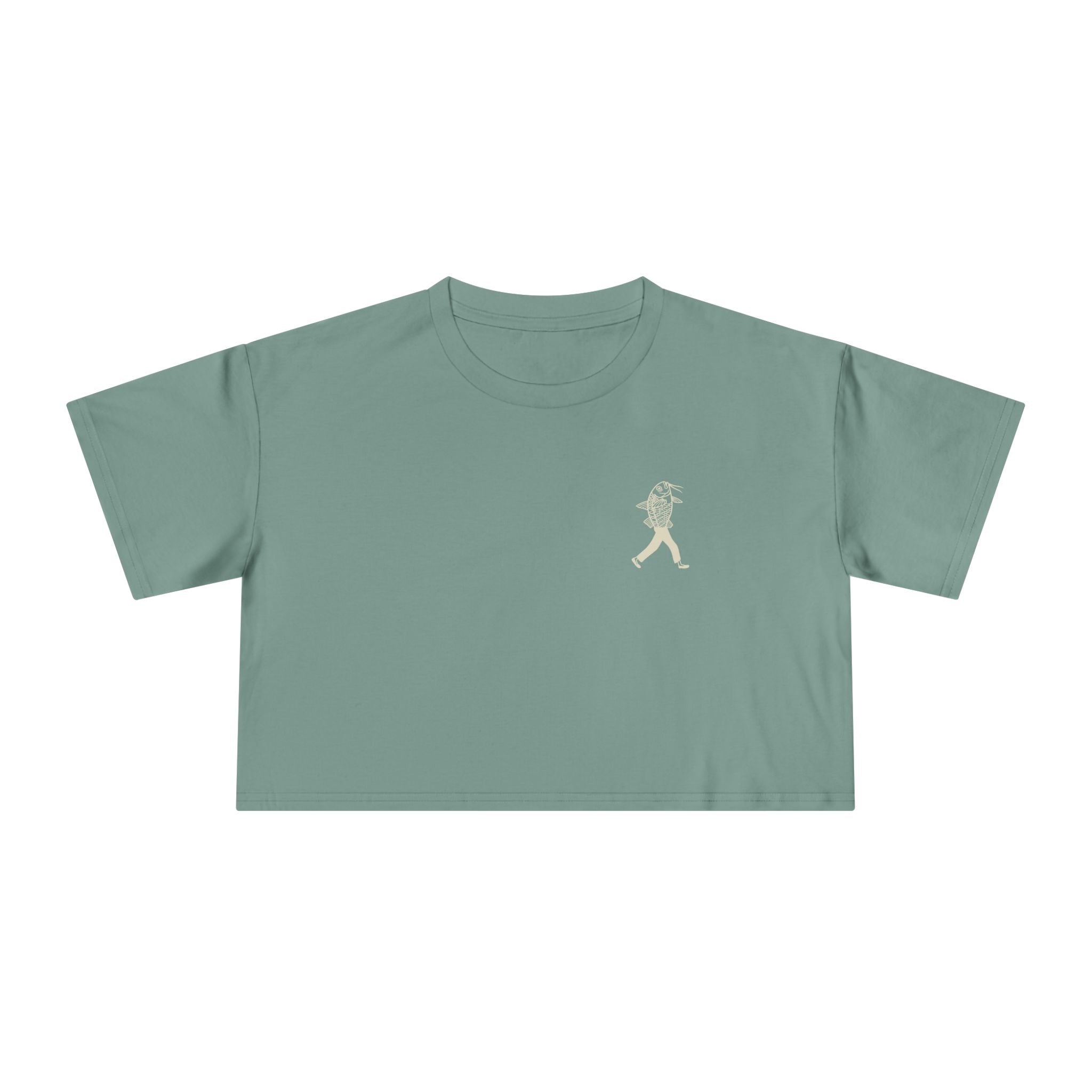 The State is a Catfish — Crop Tee
