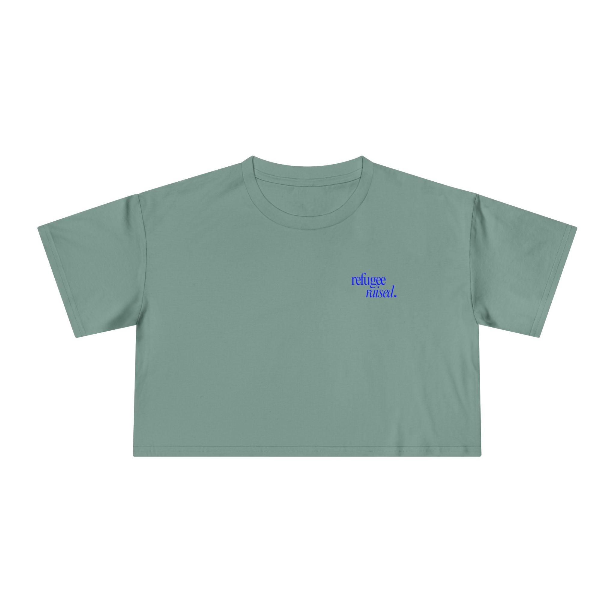 Refugee Raised — Crop Tee