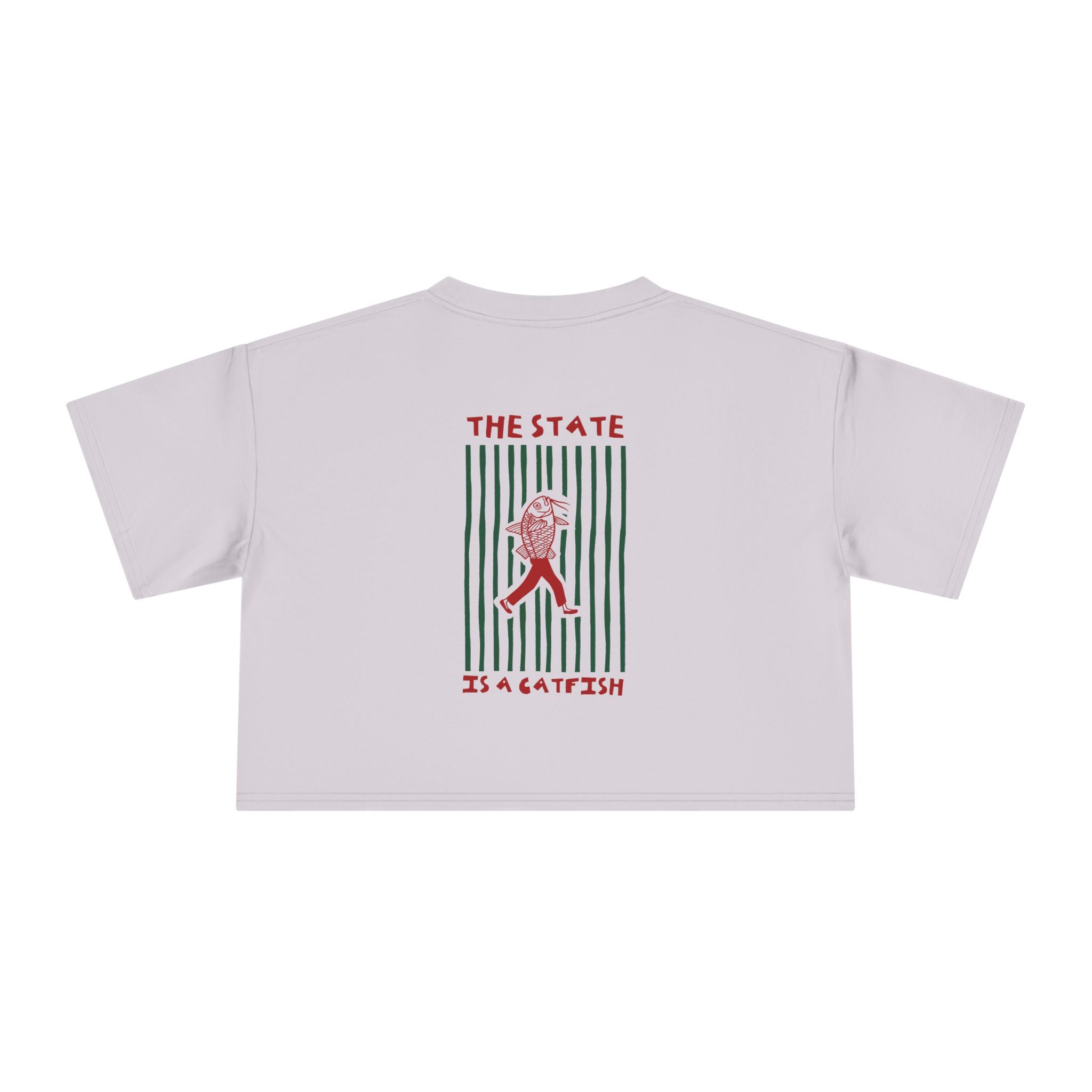 The State is a Catfish — Crop Tee