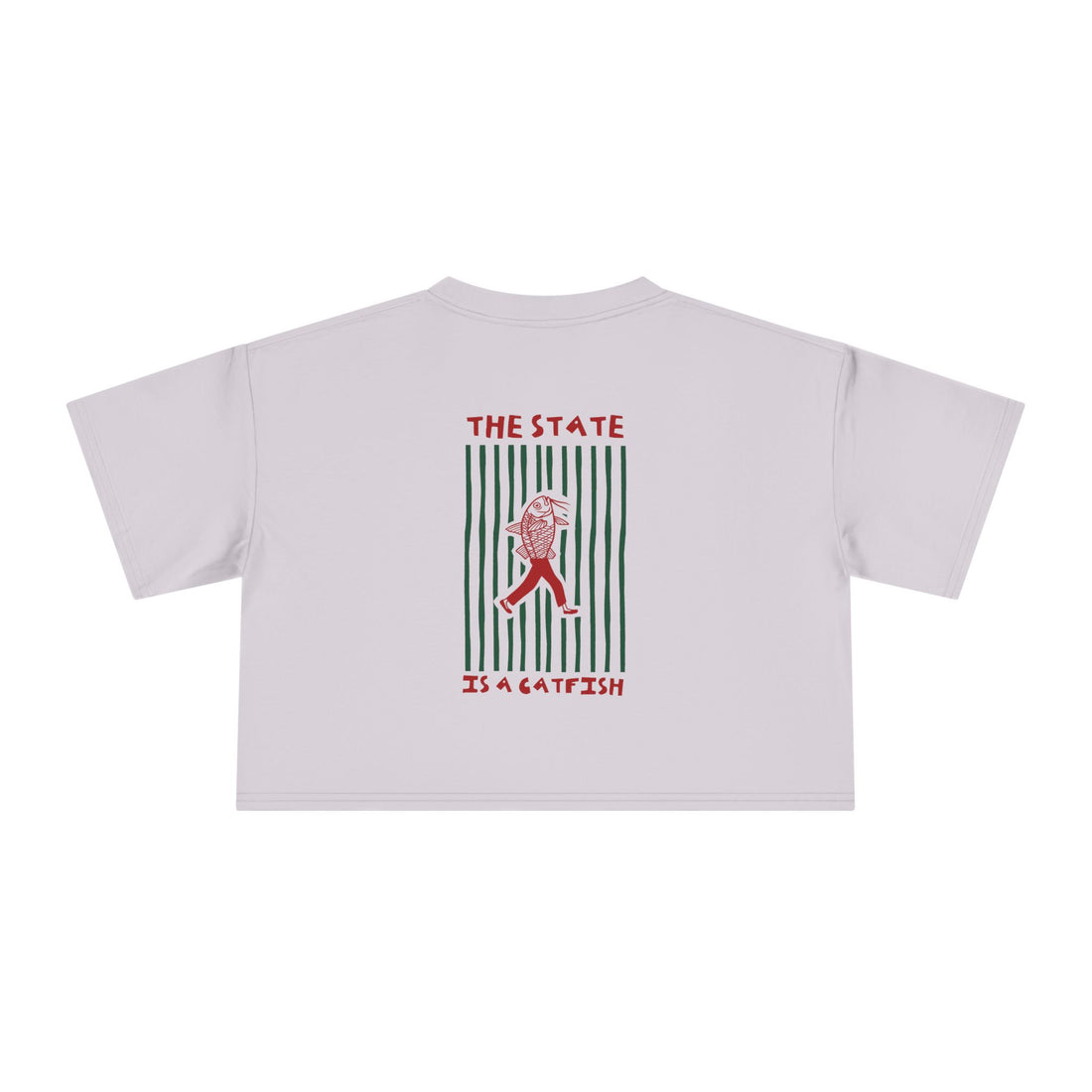 The State is a Catfish — Crop Tee