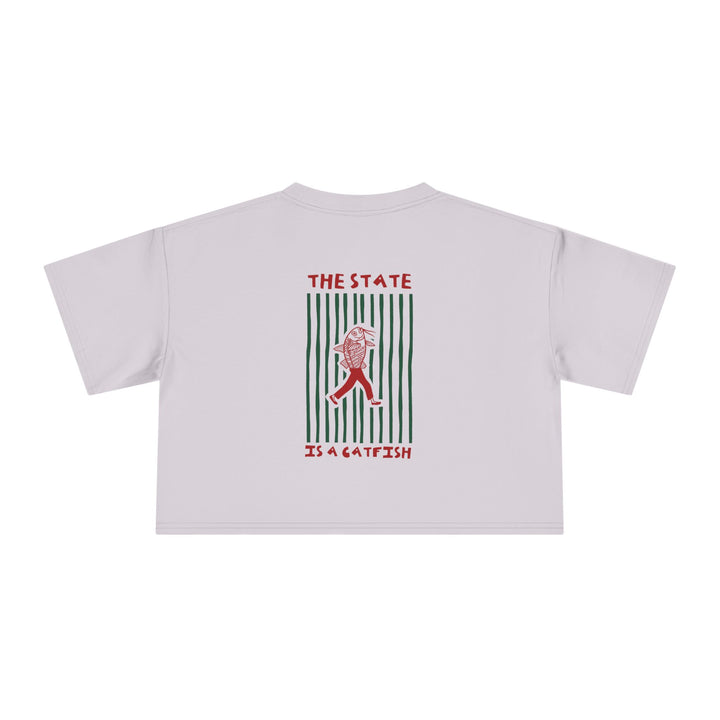 The State is a Catfish — Crop Tee