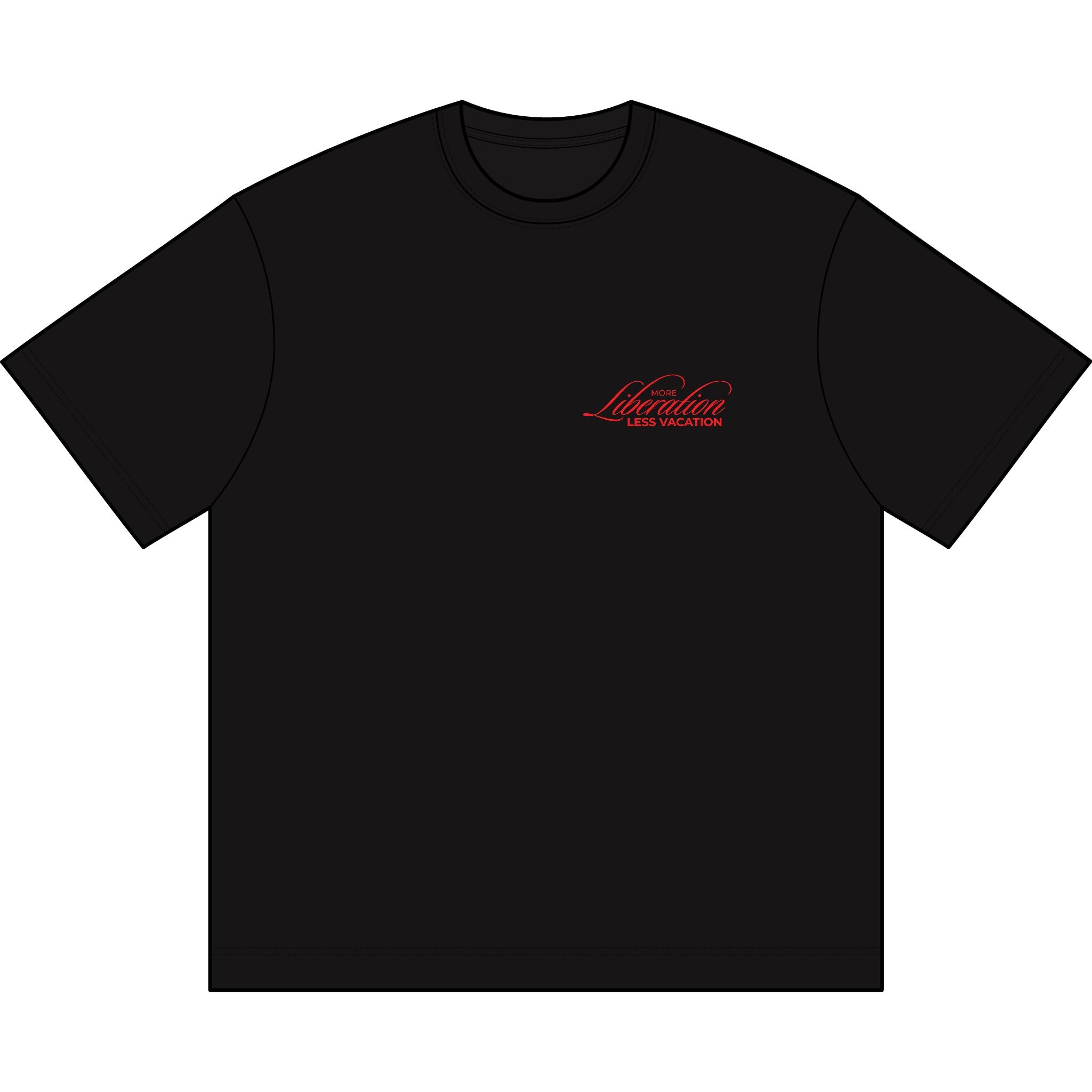 More Liberation, Less Vacation — Premium Box Tee