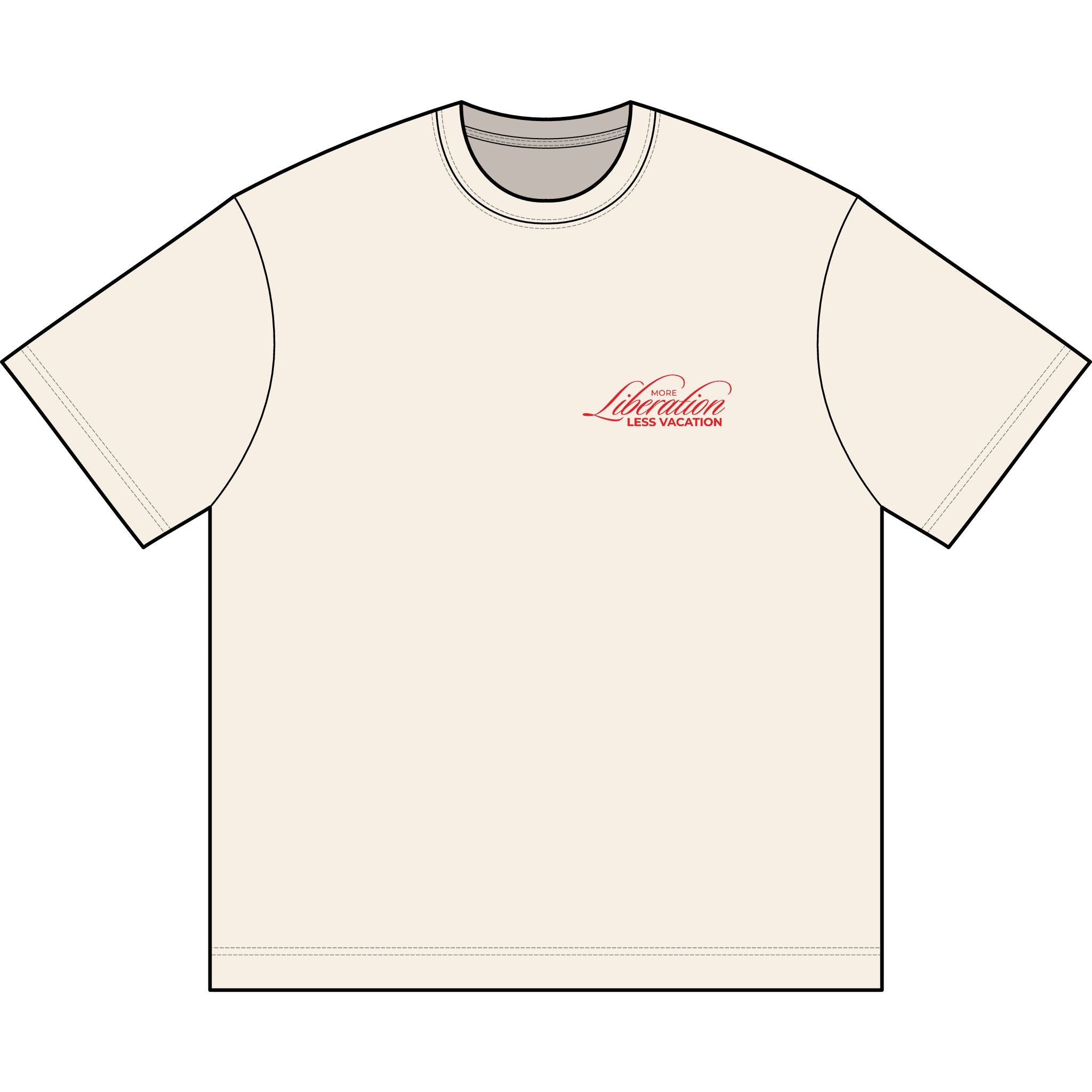 More Liberation, Less Vacation — Premium Box Tee