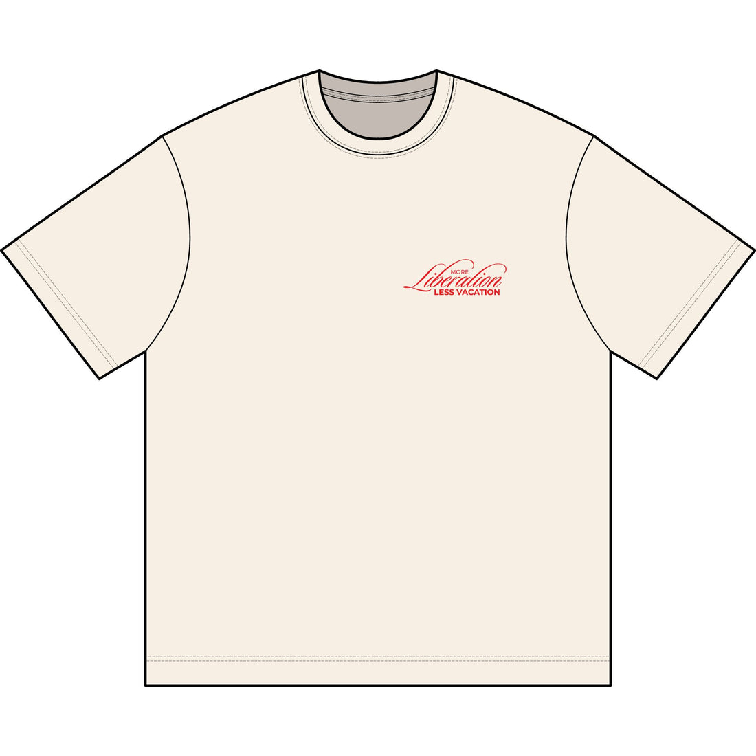 More Liberation, Less Vacation — Premium Box Tee