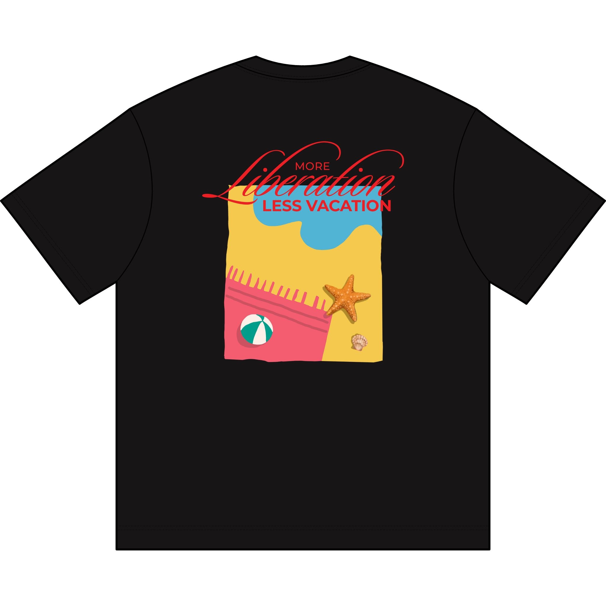 More Liberation, Less Vacation — Premium Box Tee
