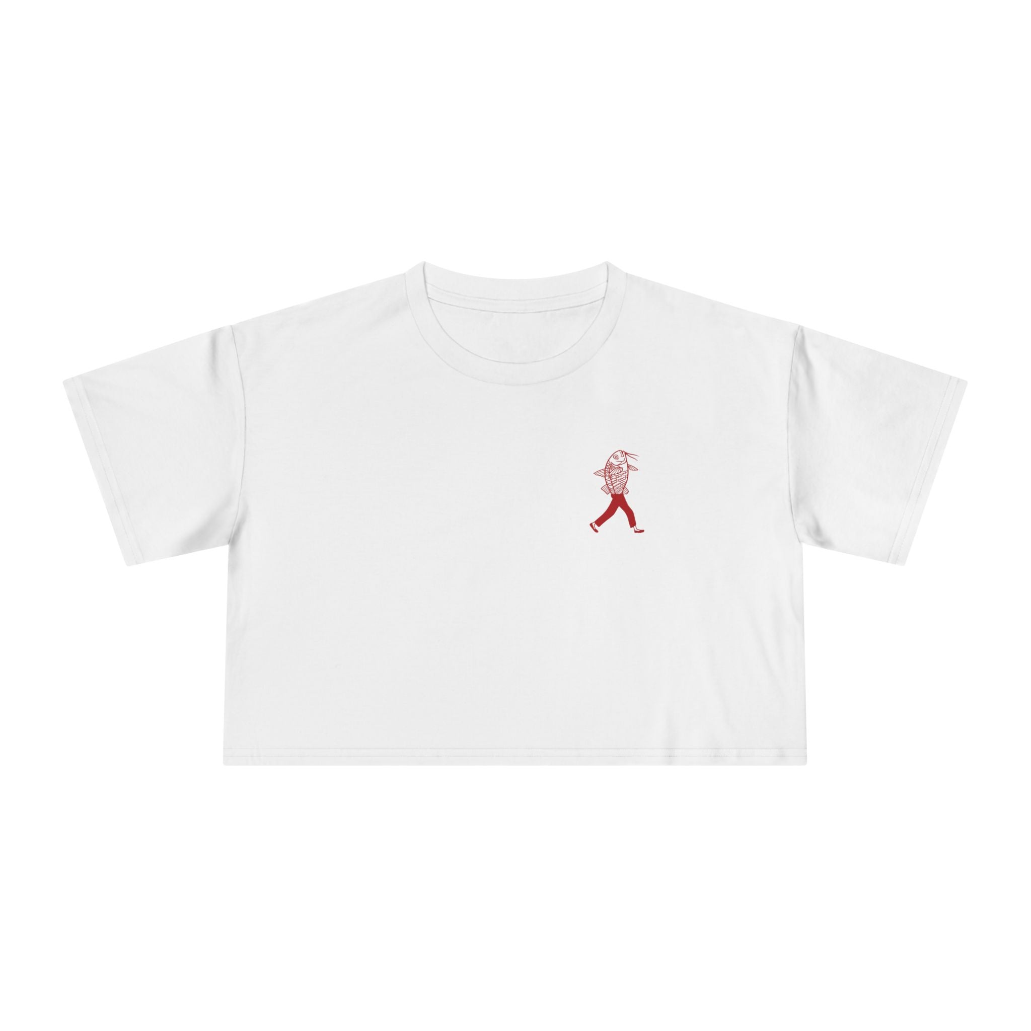 The State is a Catfish — Crop Tee