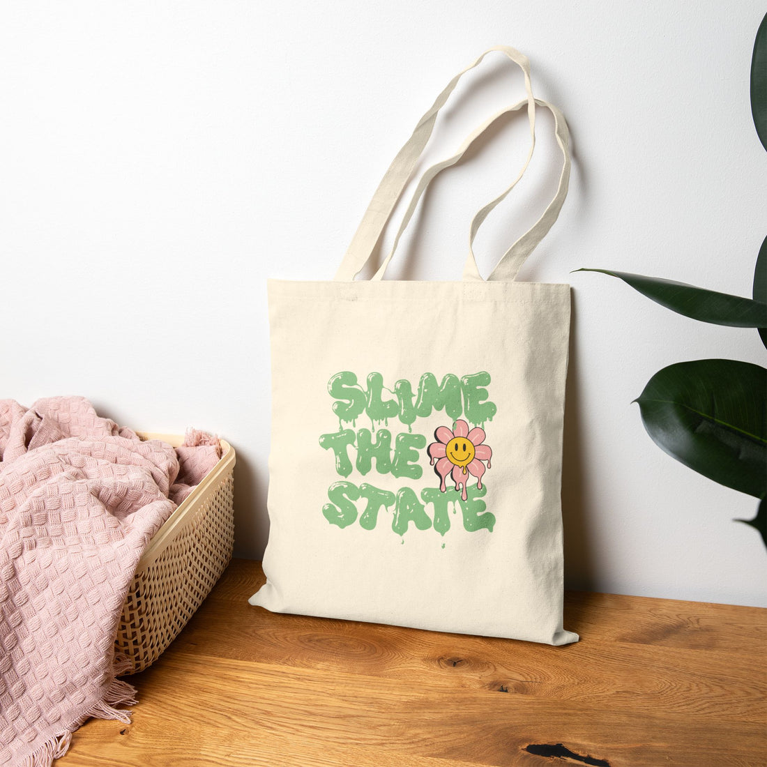 Slime the State — Canvas Tote Bag
