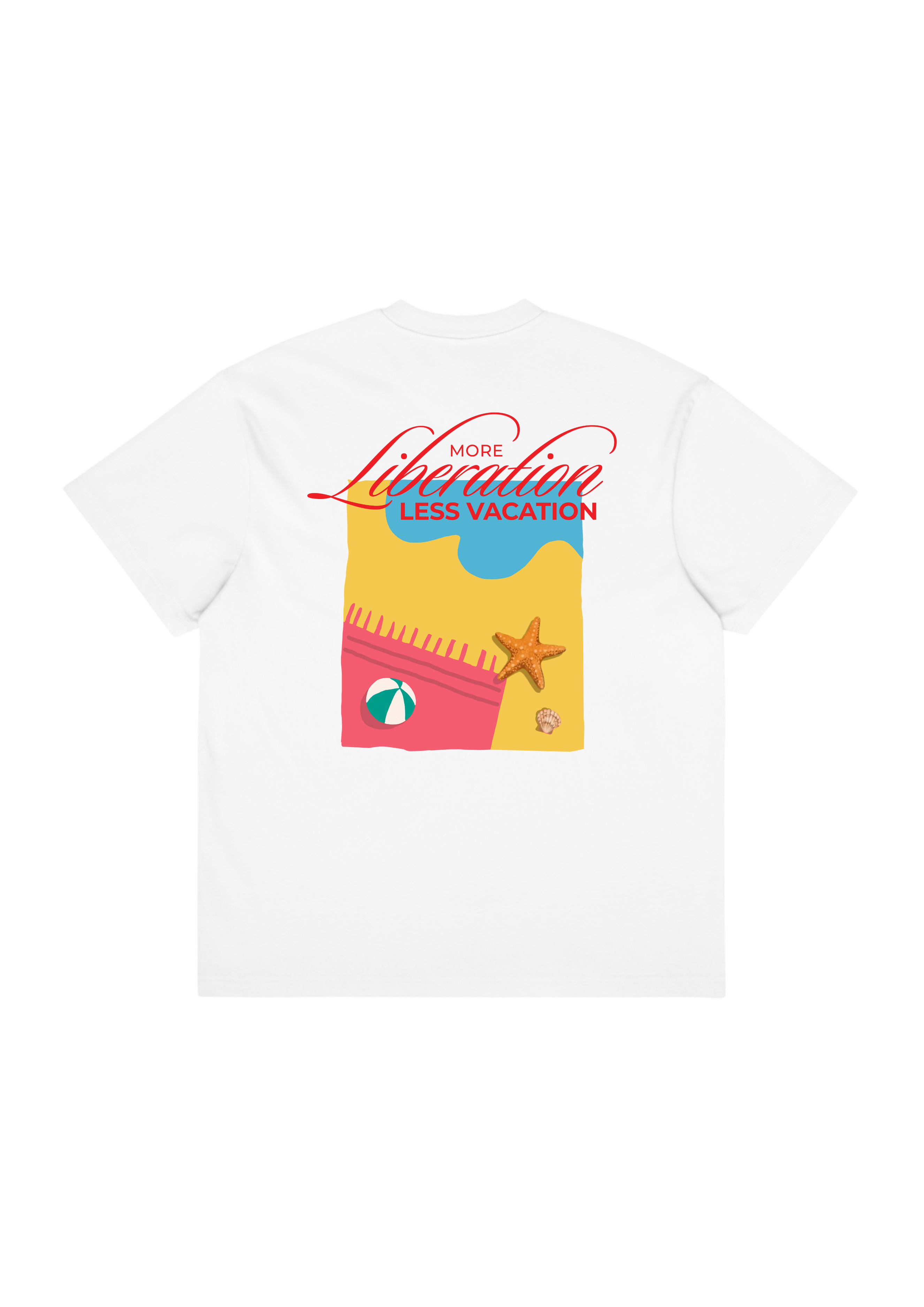 More Liberation, Less Vacation — Premium Box Tee