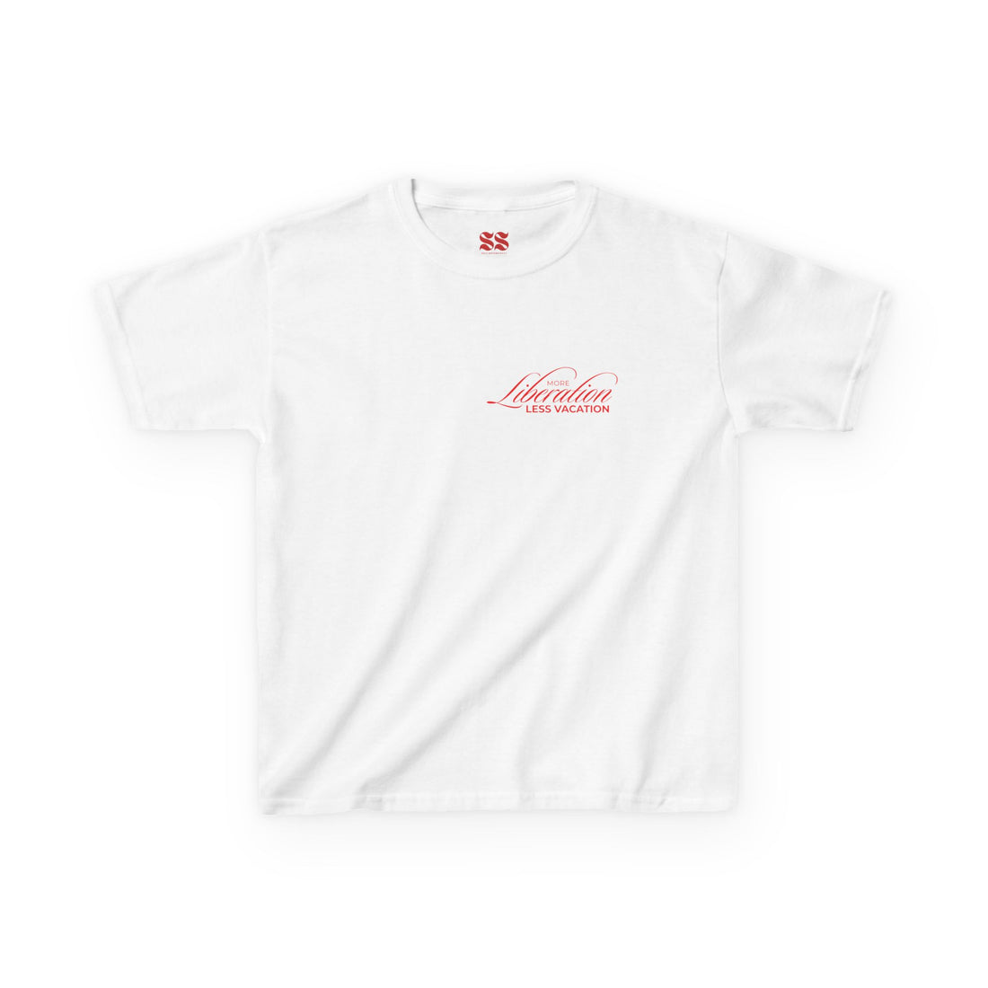 More Liberation, Less Vacation – Kids Graphic Tee