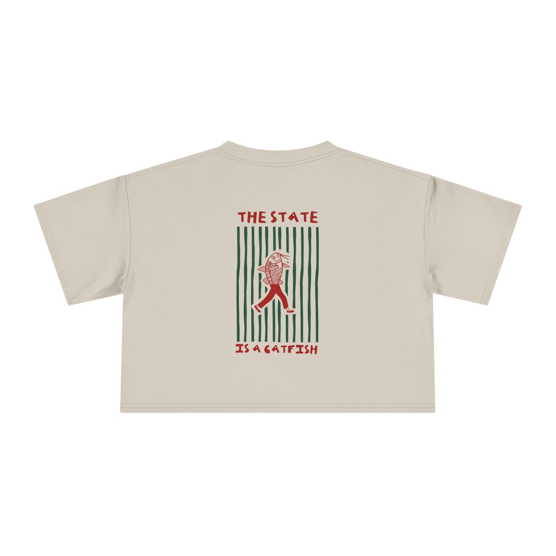 The State is a Catfish — Crop Tee