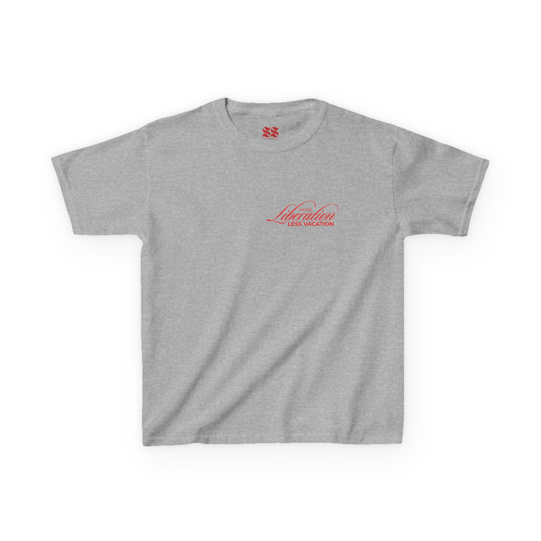 More Liberation, Less Vacation – Kids Graphic Tee