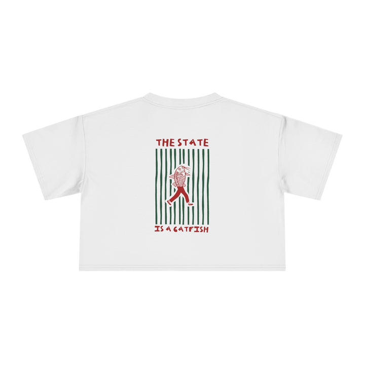 The State is a Catfish — Crop Tee