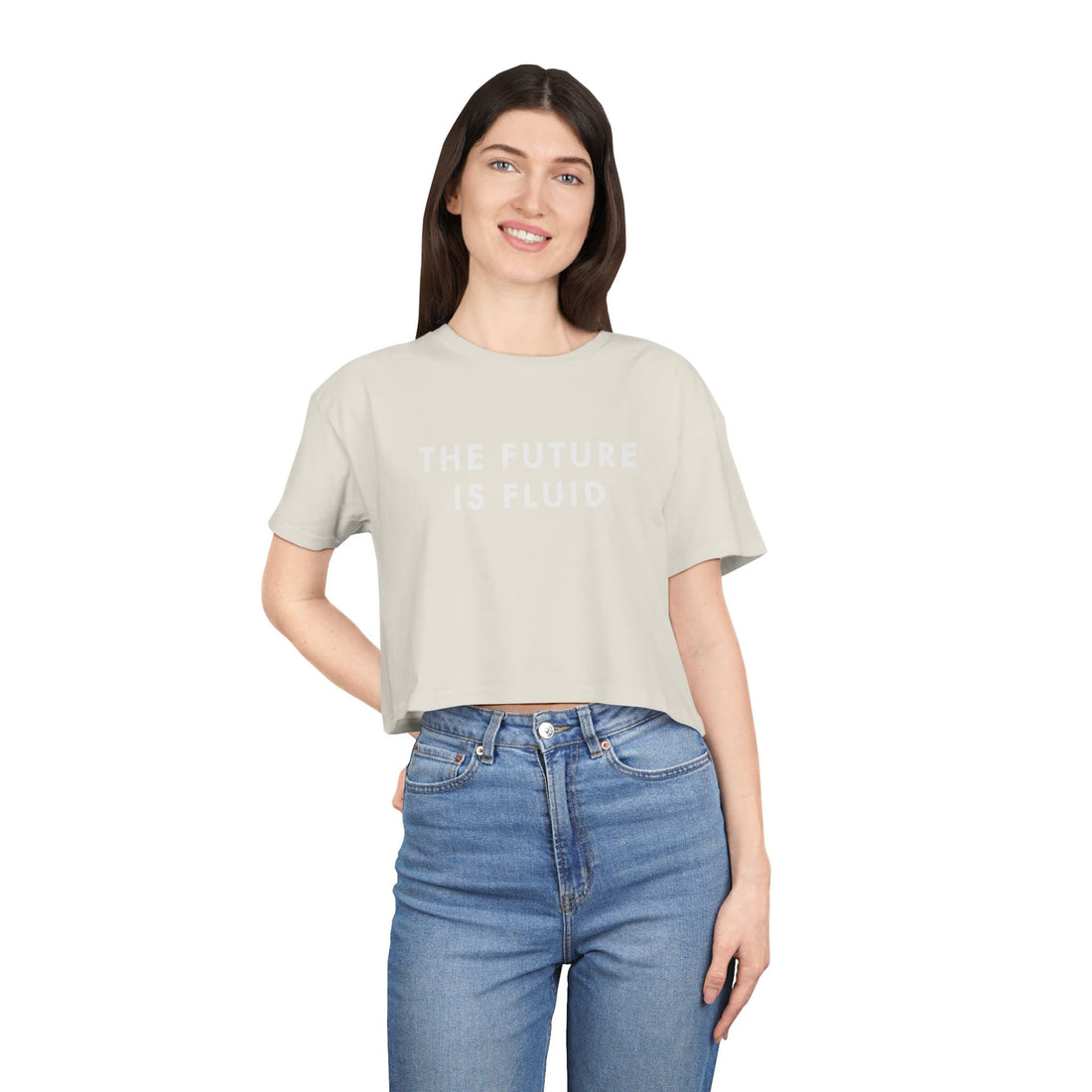 The Future is Fluid — Crop Tee