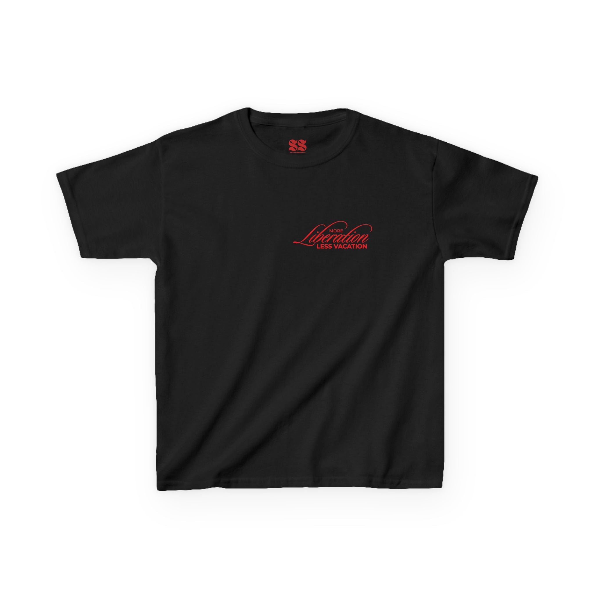 More Liberation, Less Vacation – Kids Graphic Tee