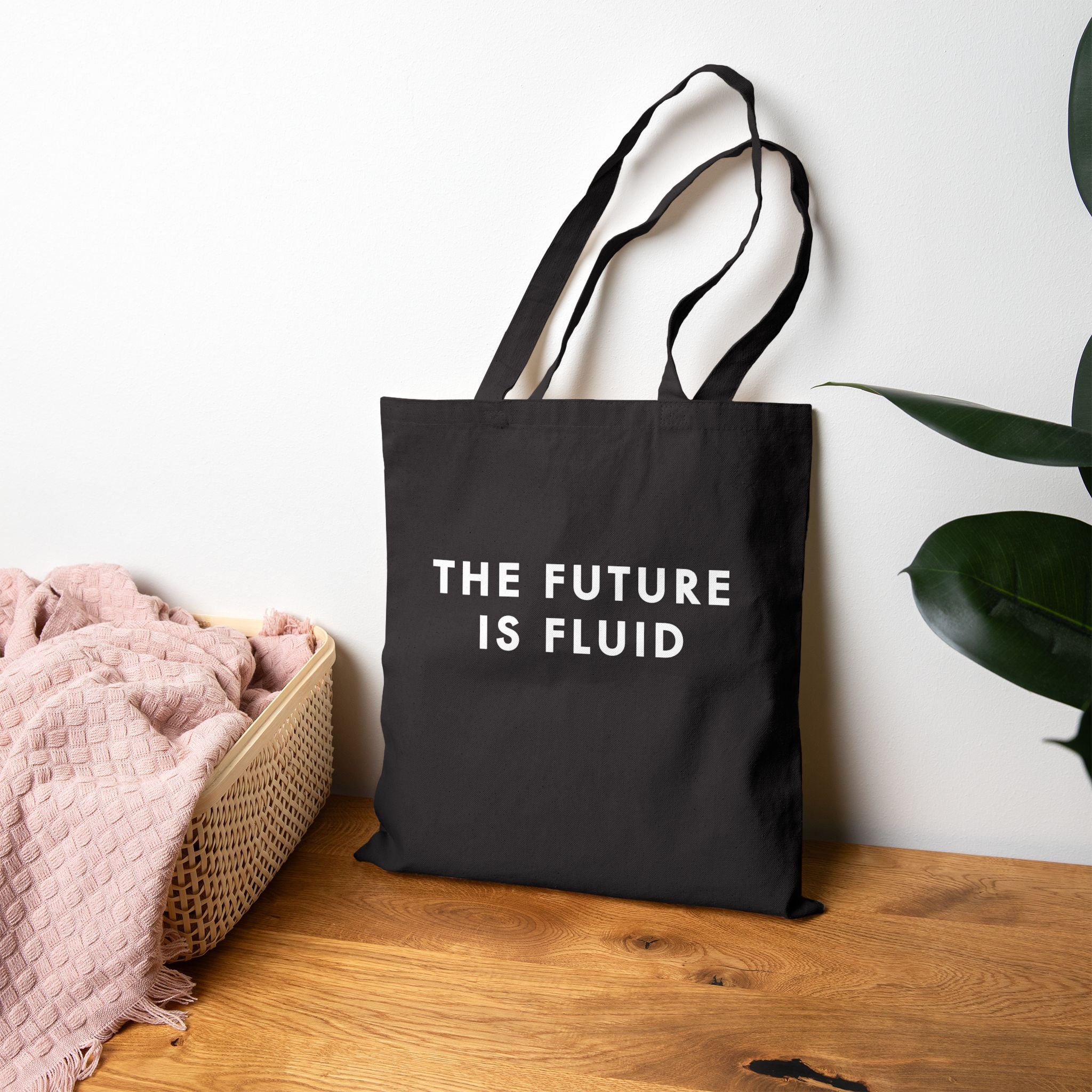The Future is Fluid — Canvas Tote Bag