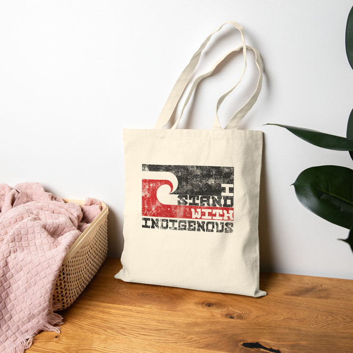 I Stand With Indigenous — Canvas Tote Bag