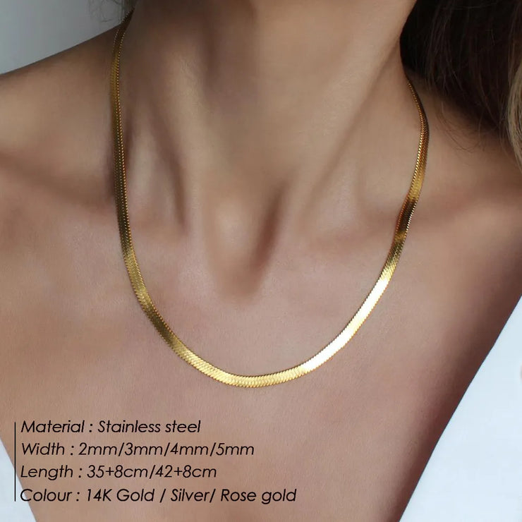 Minimalist Snake Chain Necklace