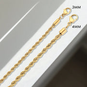 Minimalist Twisted Chain Necklaces