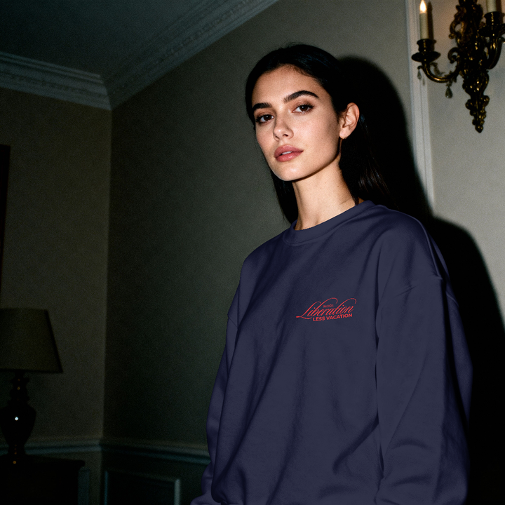 More Liberation, Less Vacation — Crewneck Sweatshirt