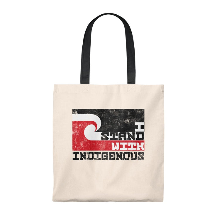 I Stand With Indigenous Shoulder Tote Bag - Self Sovereignty
