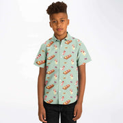 New! Sushi & Hi-Chew Youth Button Down Shirt - Self Sovereignty
