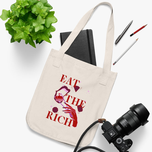 Eat The Rich Organic Tote Bag - Self Sovereignty